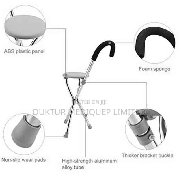 Mobile Walking Cane Chair for Elders - thumbnail 2