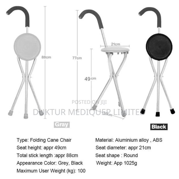Mobile Walking Cane Chair for Elders - thumbnail 3