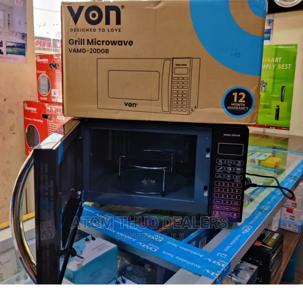 Black Von 20 Litres Microwave  With Grill Available