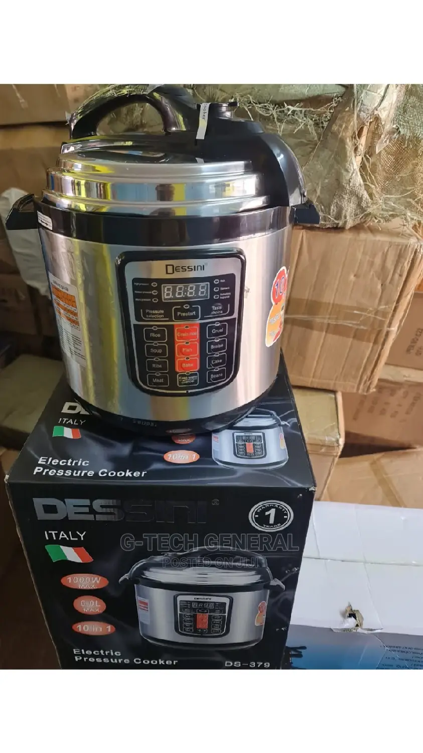 Dessini Ds-379 Electric Digital Pressure Cooker 6l