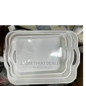 Three Pieces of Malamine Trays Available 