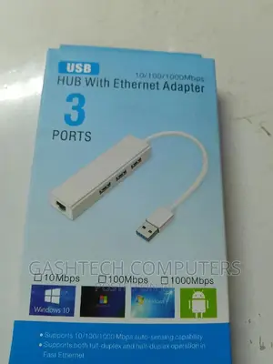 MBPS 3 Ports USB 3.0 Hub With Ethernet