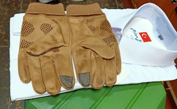 Suede Brawn Warm Gloves