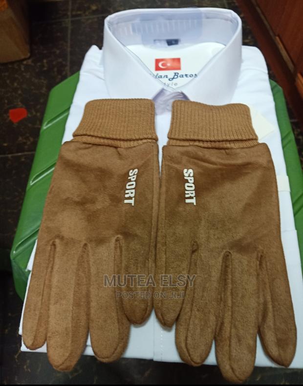 Suede Brawn Warm Gloves - thumbnail 2