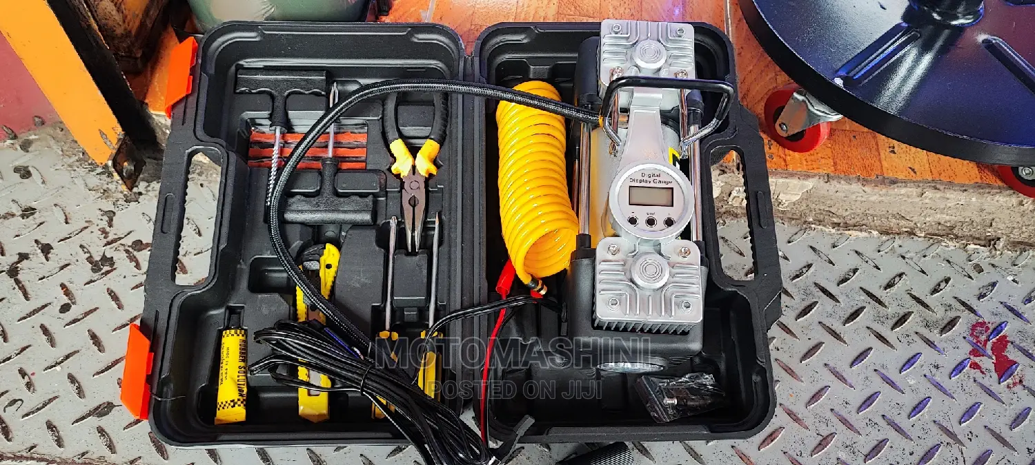Digital Double Cylinder Portable Aircompressor Tyre Inflator