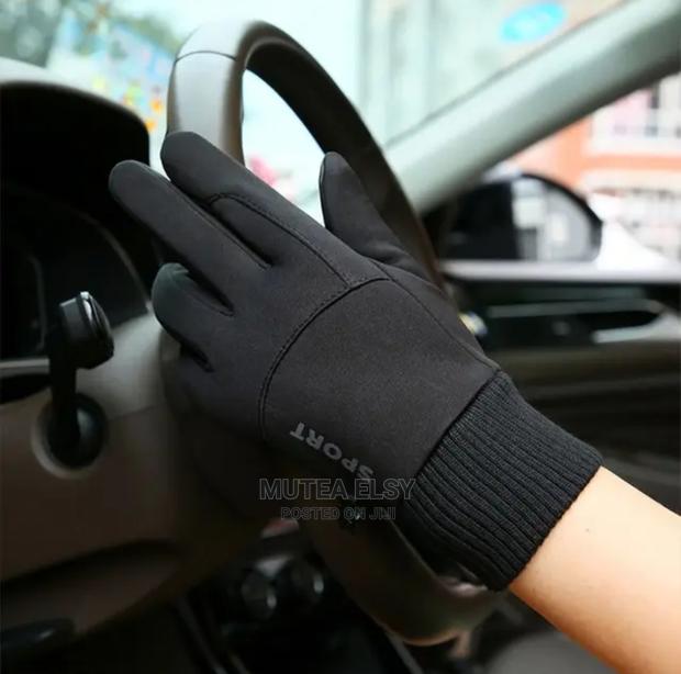 Black Suede Unisex Gloves