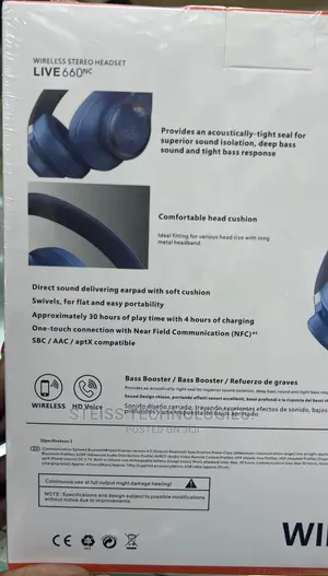 JBL Live 660 Headphones.