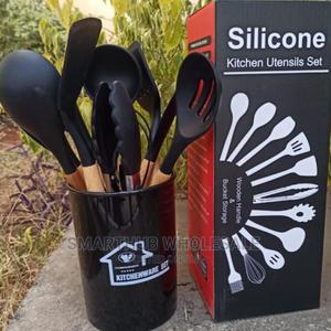 Black Silicone Spoon - main view