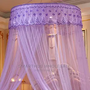 Mosquito Round Net Purple All Bed Size
