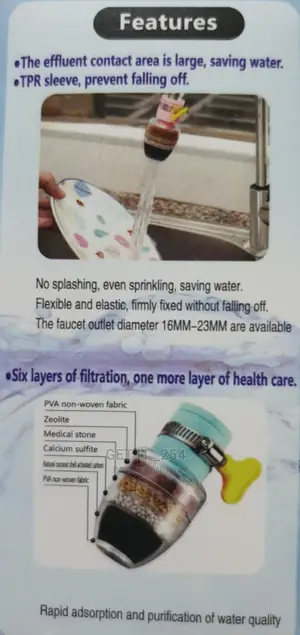 6 Layer Fine Filter Purifier Faucet With Shower Conversion