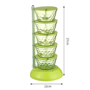 5 Layer Rotating Spice Seasoning Stand