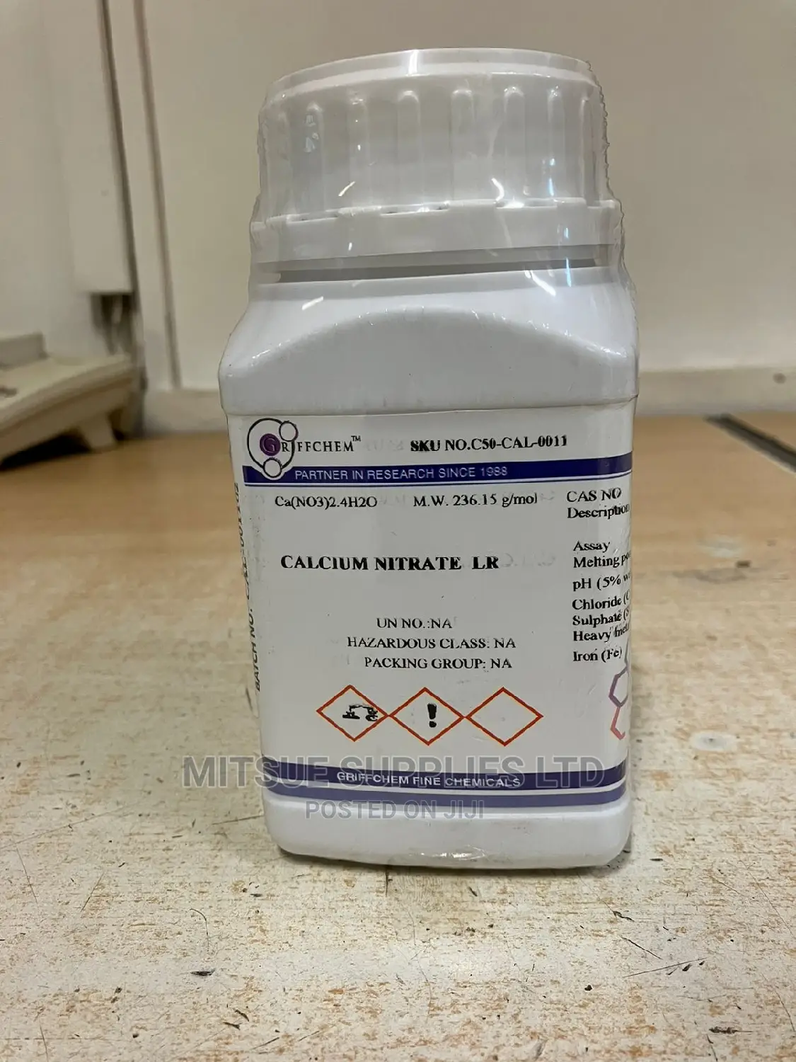 Calcium Nitrate LR 500G Griffchem