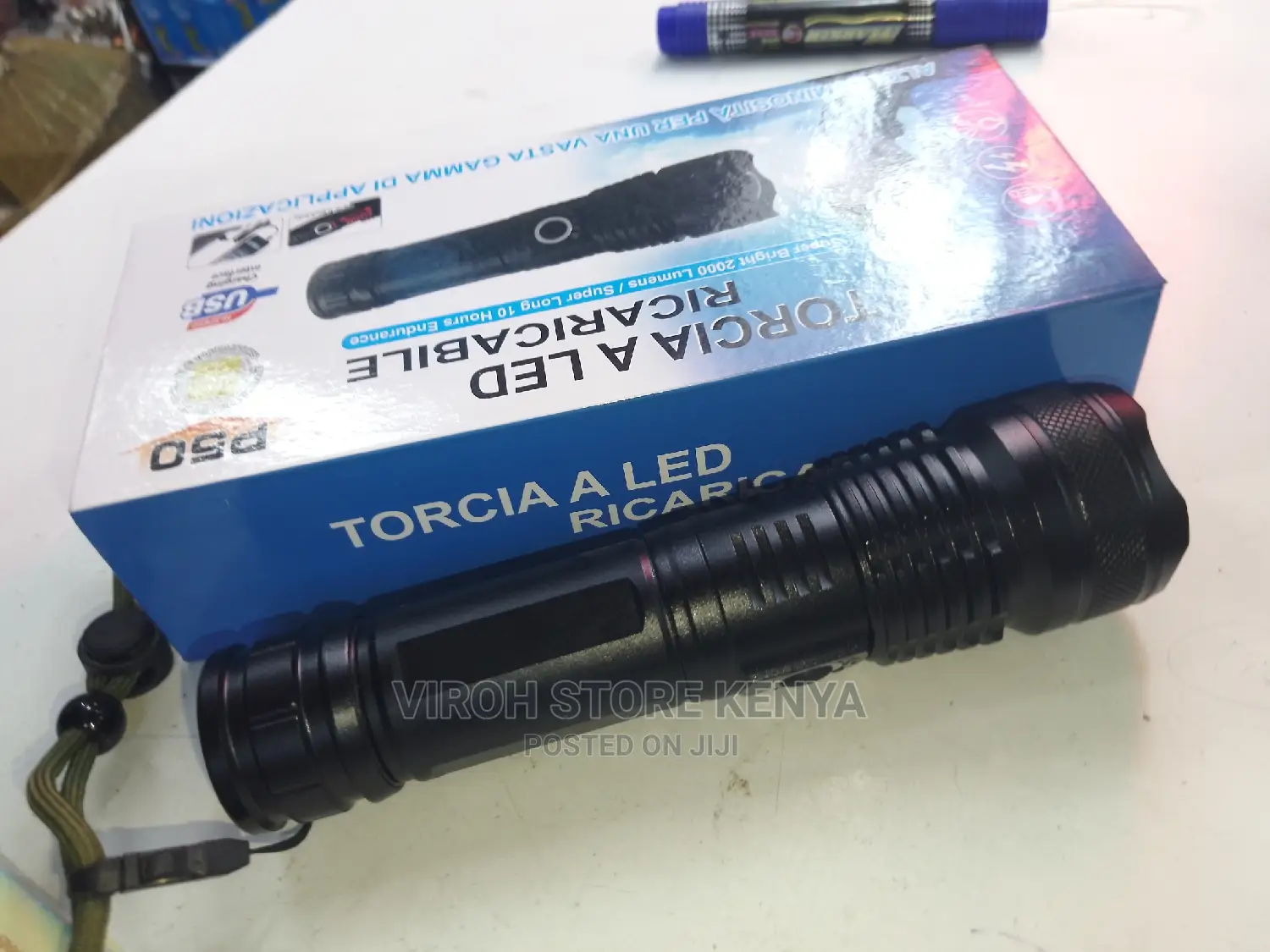 Brightest Rechargeable Torch LED Aluminum Torch