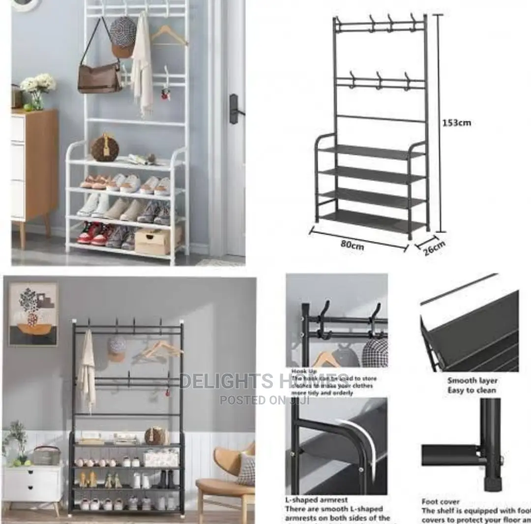 Shoe Rack Coat Rack 5 Layer