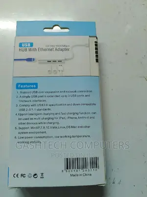 MBPS 3 Ports USB 3.0 Hub With Ethernet
