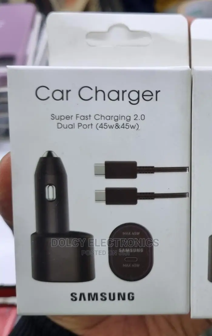 Samsung Super Fast Dual Car Charger (45W+15W) With Type-C