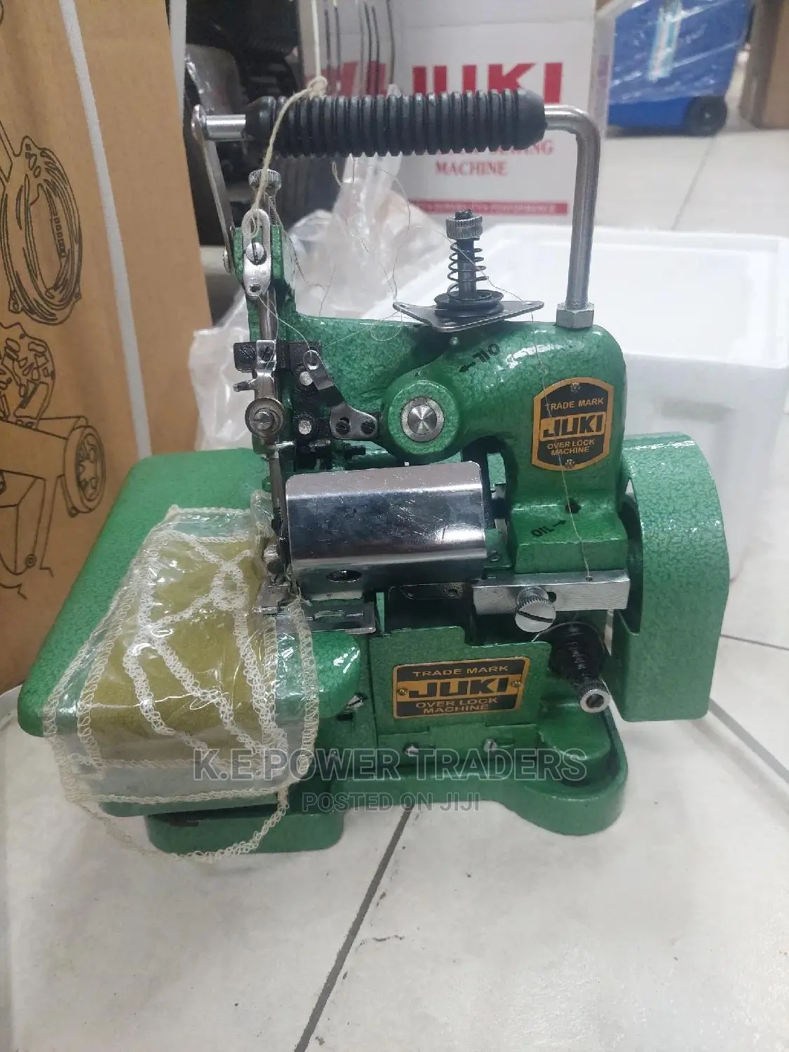 Green Juki Overlock Machine