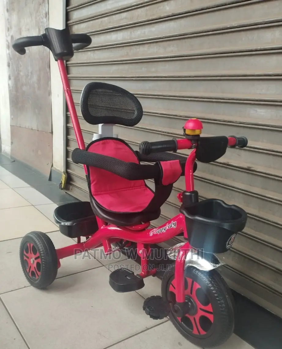 Tricycle With Push Handle