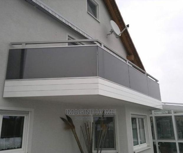 Grey Balcony Privacy Shield/Dust Trap - main view