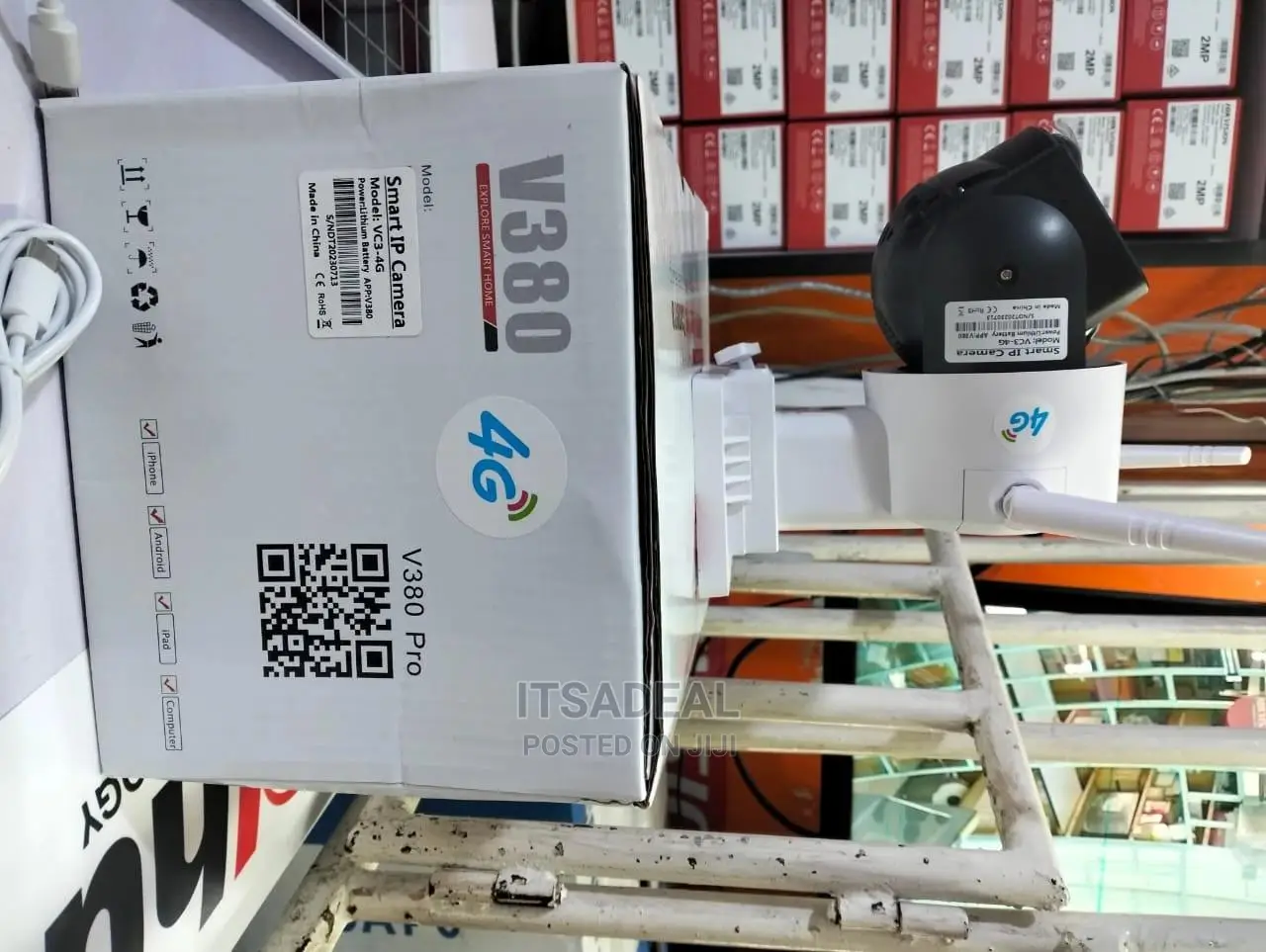 V380 VRT-Vc3-G 4g Solar Powered Wifi Camera
