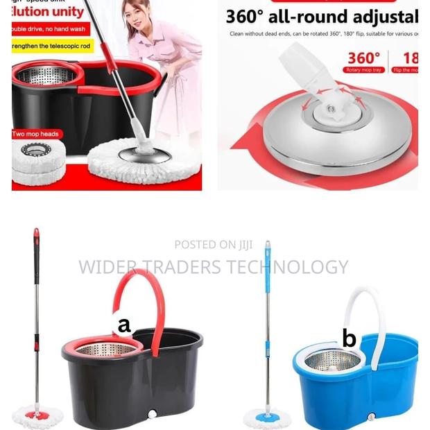 Metallic Spin Mop With Wheels and Extra Mop
Cloth - main view
