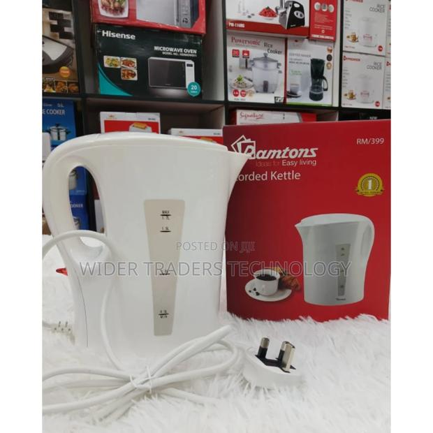 Corded Electric Kettle 1.7 Liters White- Rm/399