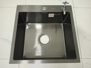 Grey Mettalic Kitchen Sink + Waste(Single Bowl Single Drain)