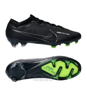 Nike Black Low-Cuts Mercurial Air Zoom Football Boots