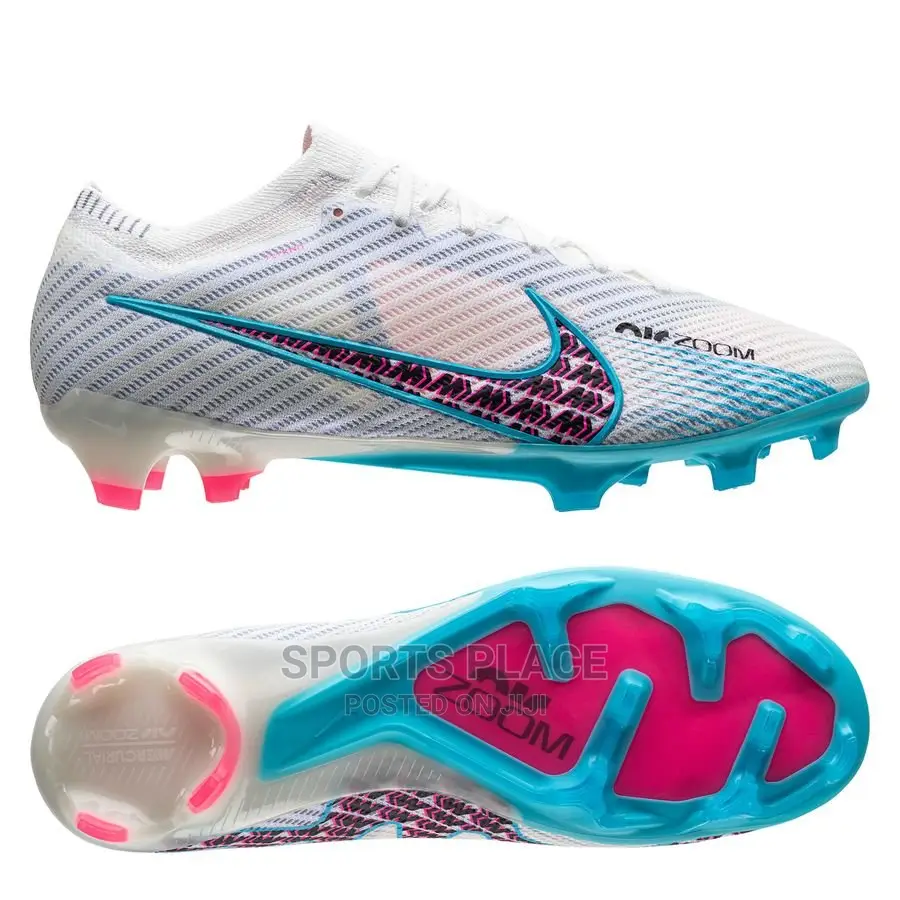 Nike Blue and White Mercurial Air Zoom Football Boots