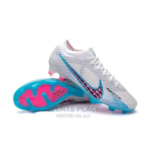 Nike Blue and White Mercurial Air Zoom Football Boots