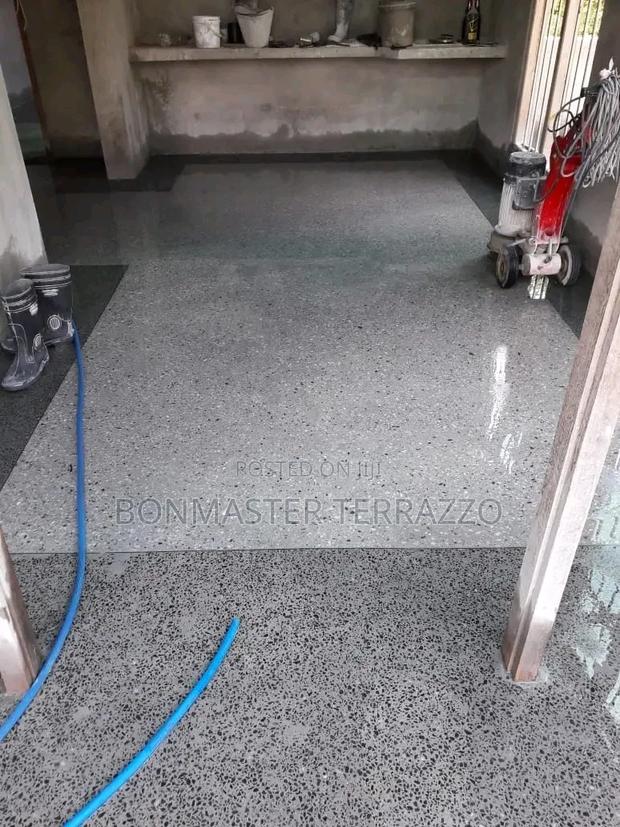 Grey Terrazzo Floor - main view