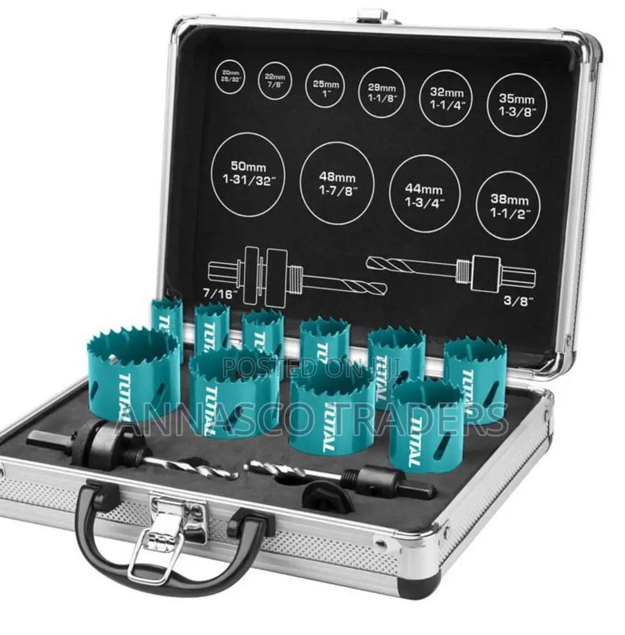 Total TACSH1121 Bi-Metal Hole Saw Set