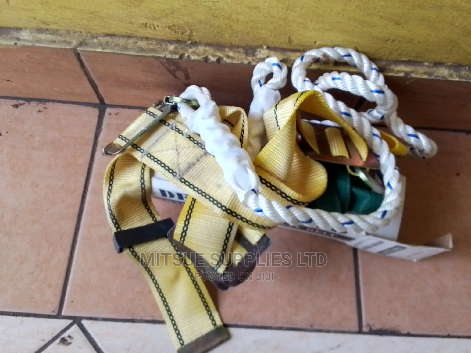 Work Safety Belt Yellow White