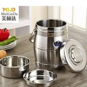 2.2L 2 in 1 Food Flask Stainless 