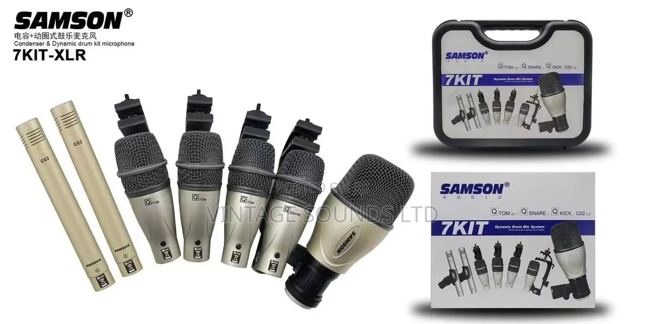 Samson 7-Kit 5-Piece Drum Microphone Kit