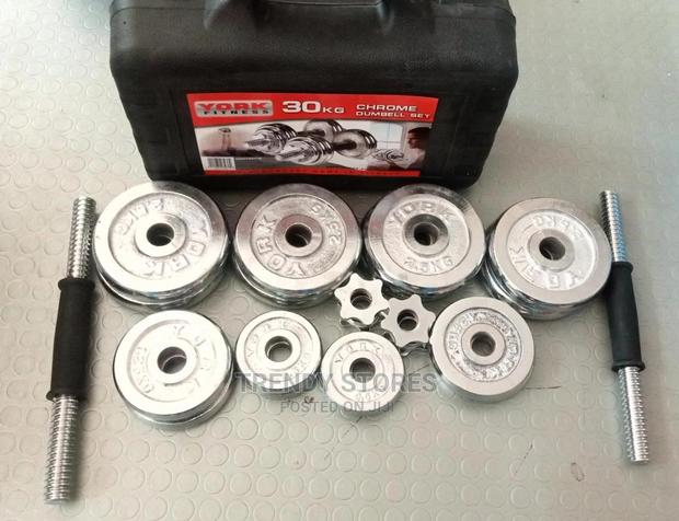 30kg Chrome Dumbell - main view