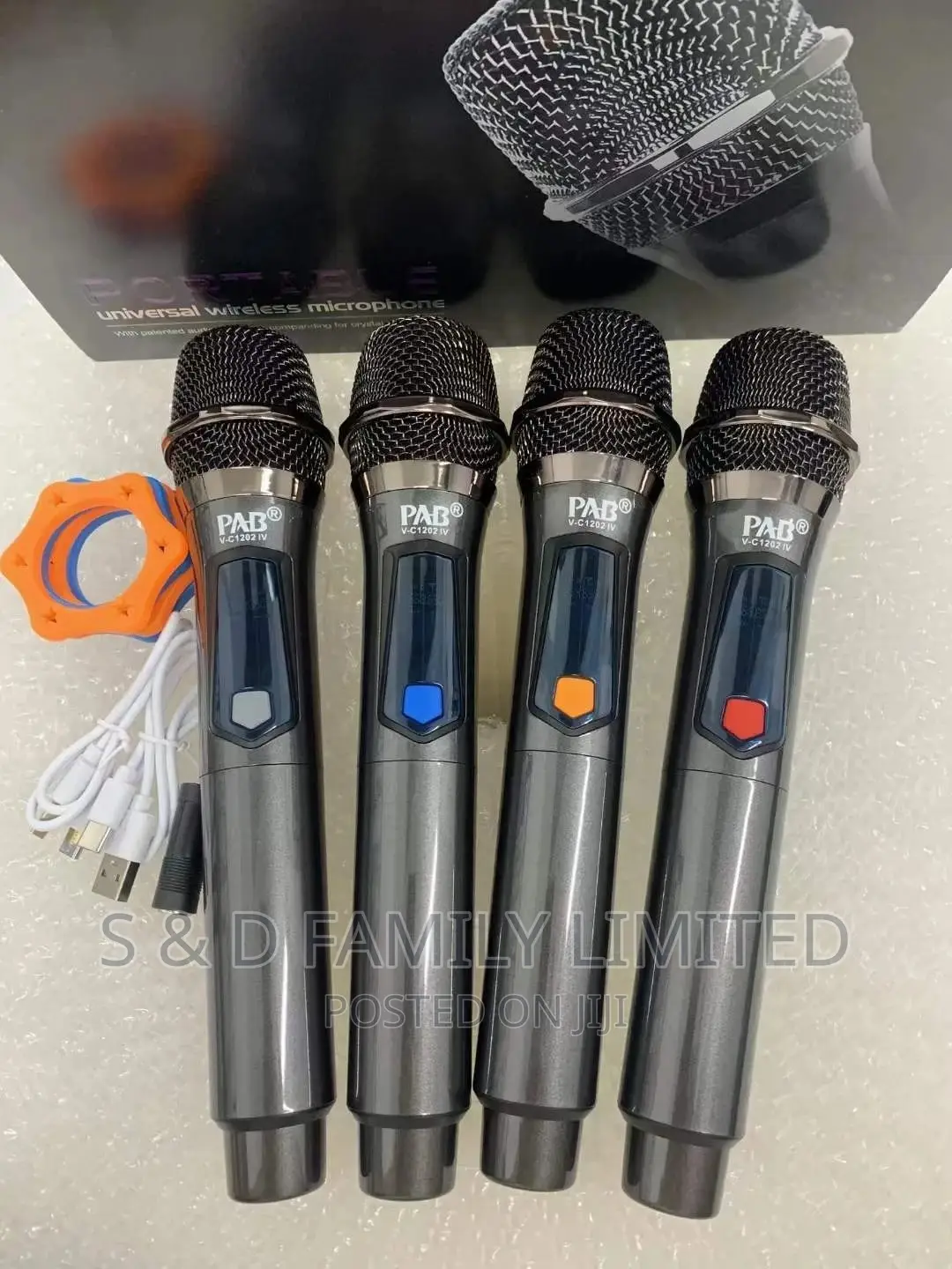 PAB 4 in 1 Rechargeable Wireless Microphone