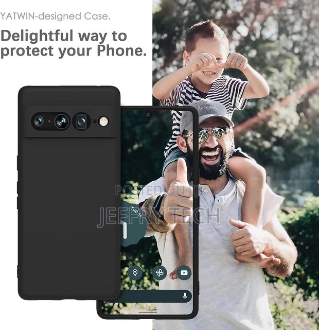 Silicone Case for Google Pixel 7 Pro 5G, Soft-Touch, Shockpr - thumbnail 3