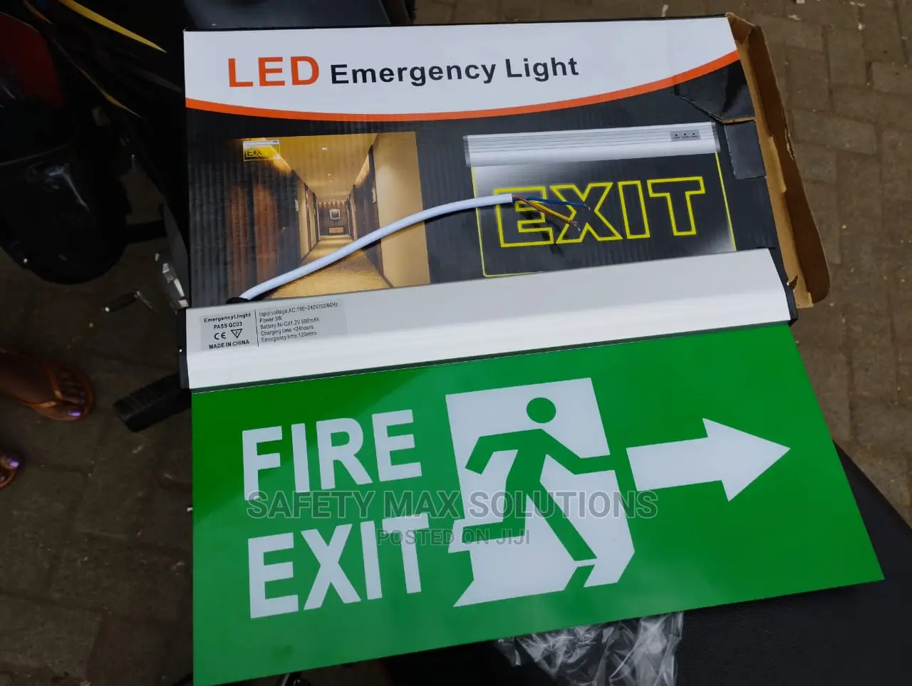 Led Emergency Exit Sign/ Rechargeable Fire Exit