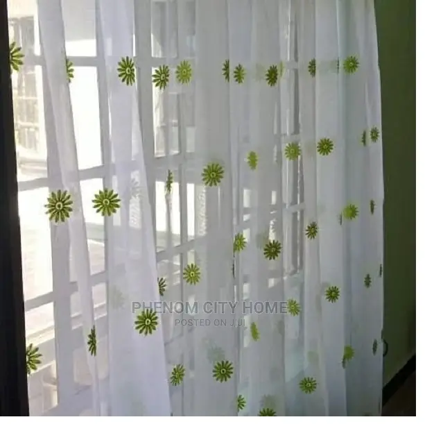 Patterned White Sheers Available