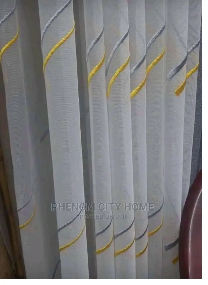 Patterned White Sheers Available