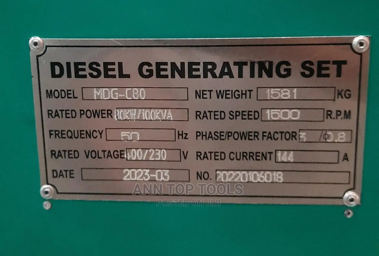 New Stock 100kva Cummins Generator With Stamford Alternator