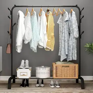 Clothing Rack With Lower Storage