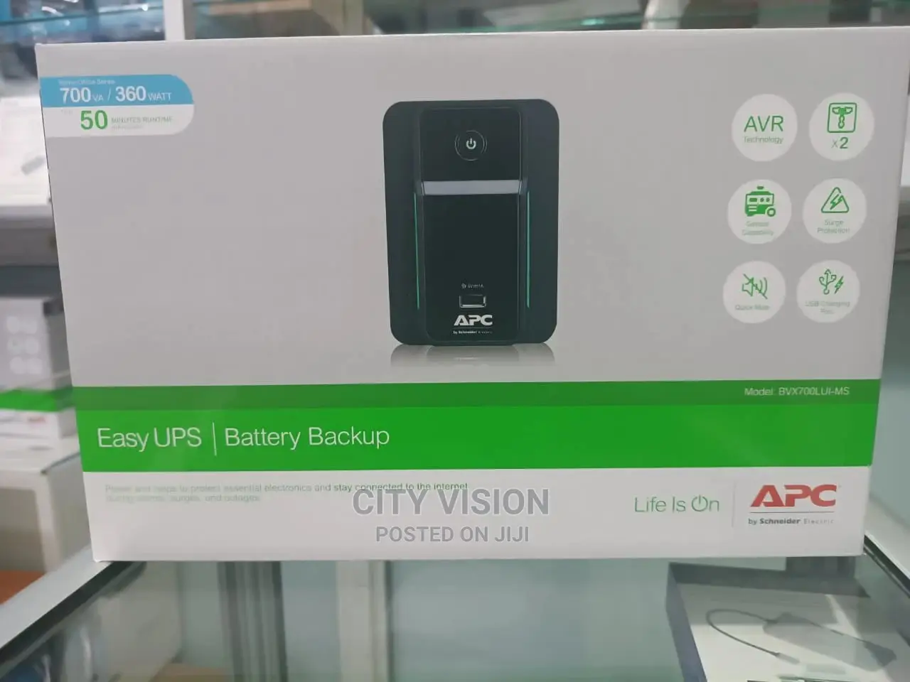 Easy UPS Battery Backup APC 700va 360W