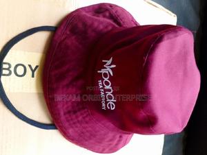 Maroon Adjustable Outdoor Branded Bucket Hats - main view