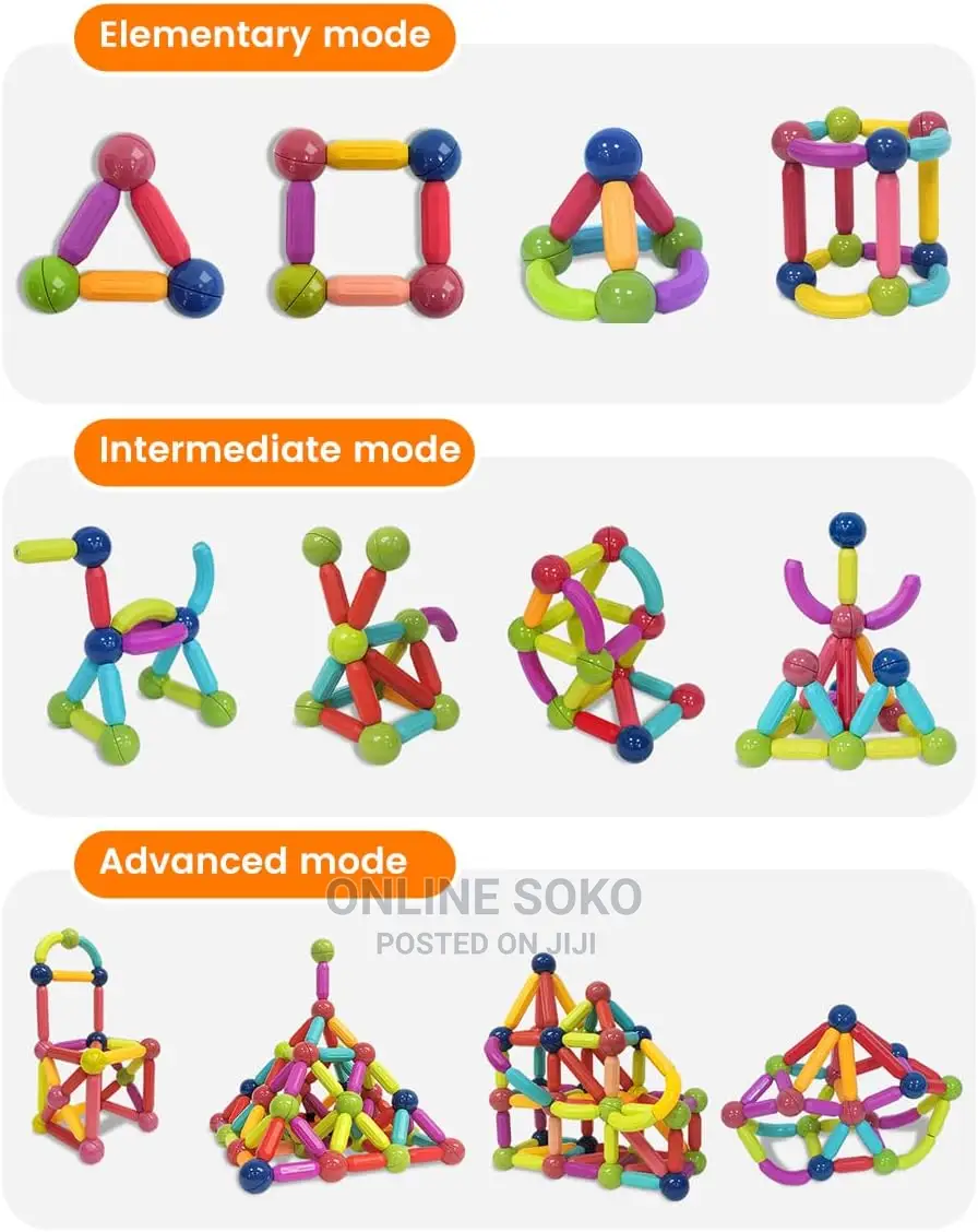 3d Magnet Building Sticks Blocks Toys Gift for Kids