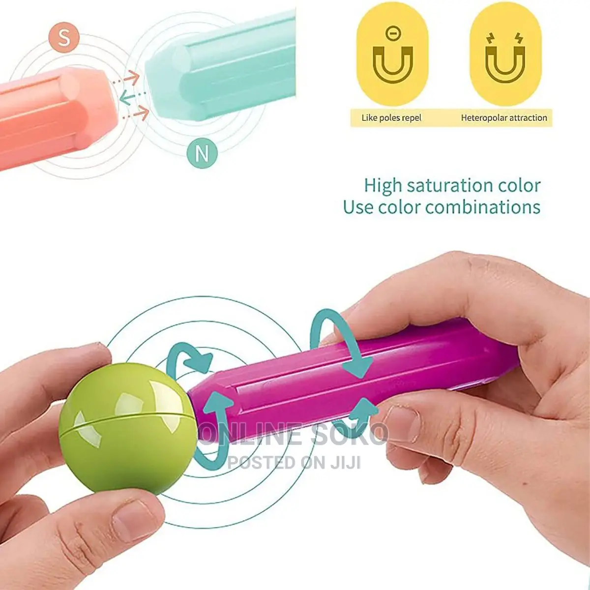 3d Magnet Building Sticks Blocks Toys Gift for Kids