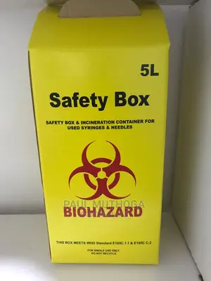 Biohazard Medical Safety Box