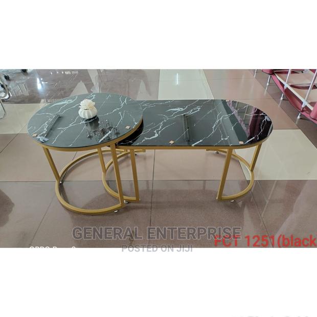 Marble Glass Table, Quality Tempered Glass Nesting Tables