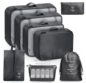 Oxford Material With Toiletry 8pcs Luggage Organizer